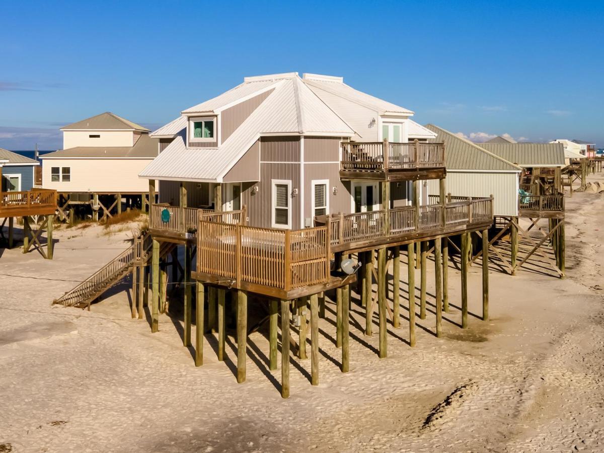 Strand Castle - Gulf Front! An Ideal Layout With Game Room, Small Private Pool, And Roof Top Crow'S Nest! Home Dauphin Island Exterior foto