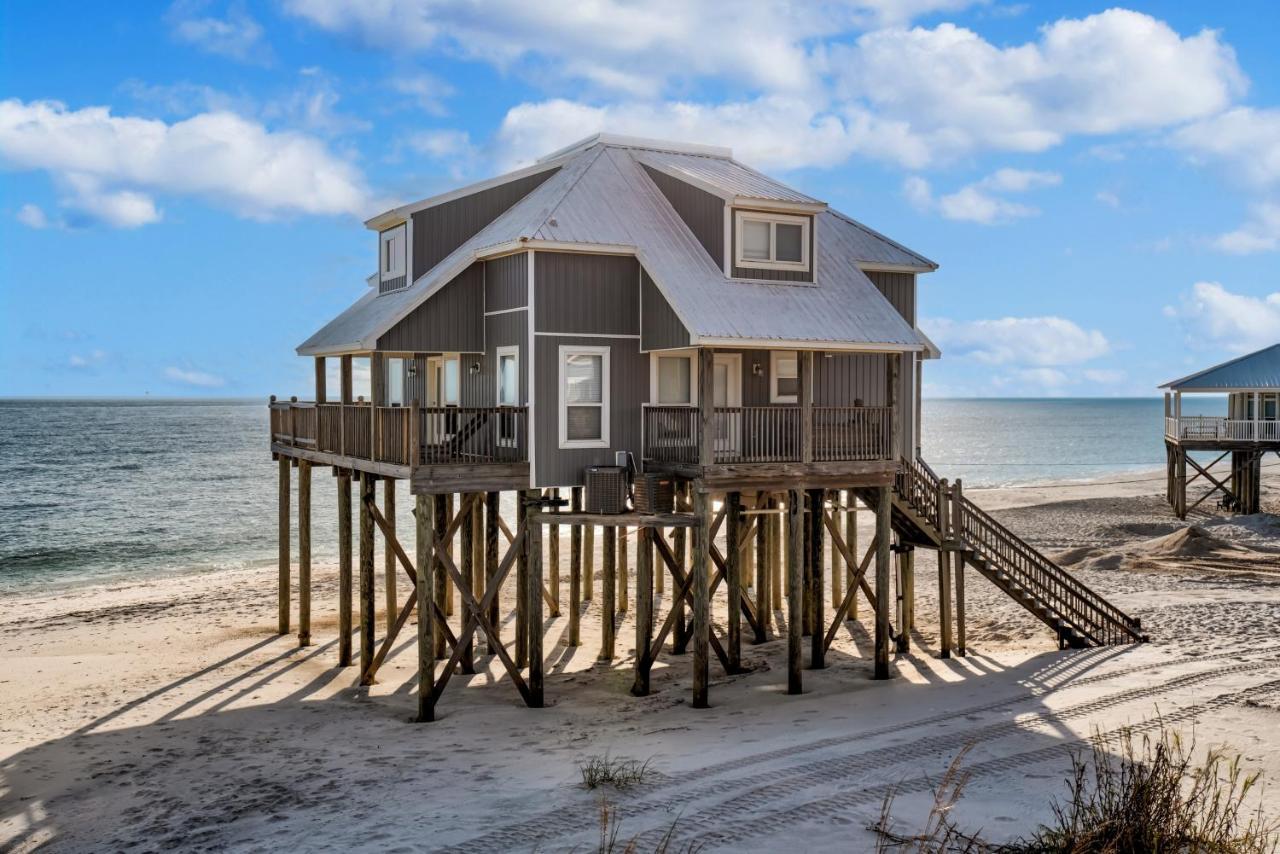 Strand Castle - Gulf Front! An Ideal Layout With Game Room, Small Private Pool, And Roof Top Crow'S Nest! Home Dauphin Island Exterior foto